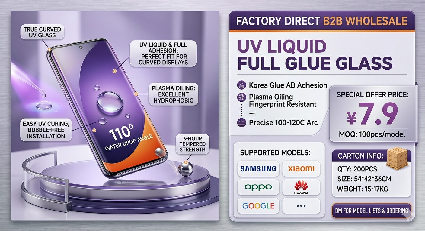 UV Liquid Full Glue Glass